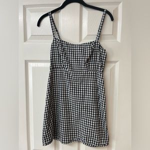 John Galt California Brandy Melville Gingham dress black/white Size S